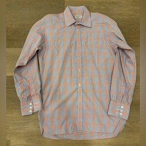 TURNBALL & ASSER Turnbull & Asser Blue and Orange‎ Casual Button Down Shirt